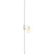 Z-Bar LED 4 inch Matte white Wall Sconce Wall Light, Center Mount